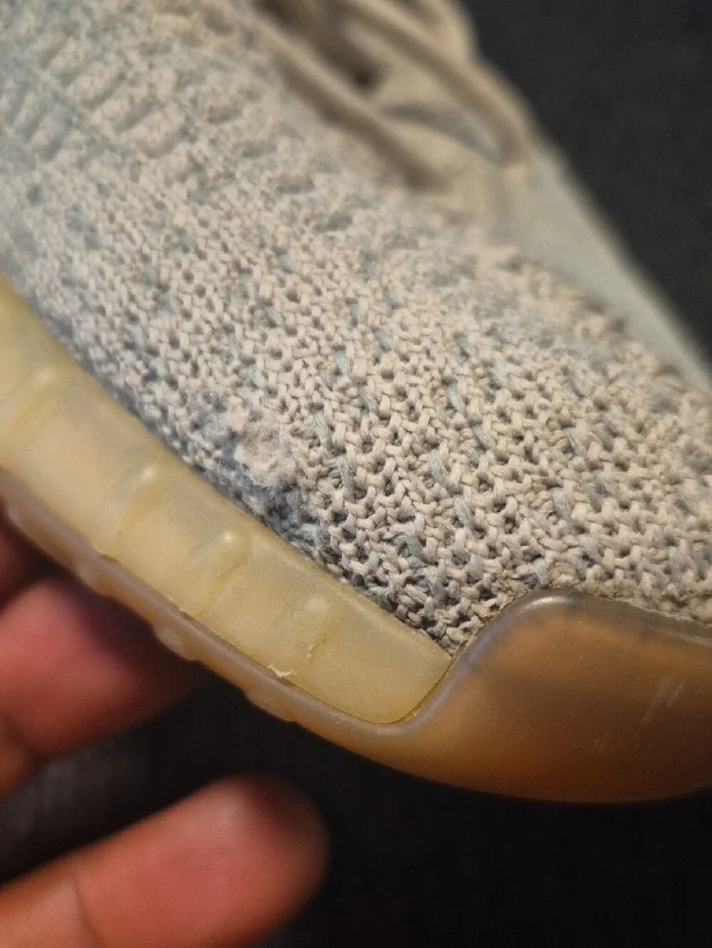 adidas Men’s Beige/Tan Yeezy-style Knit Sneakers